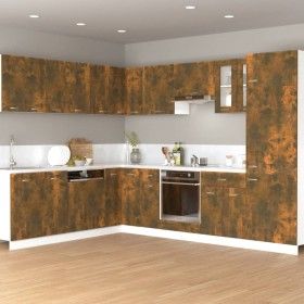 Mueble colgante madera ingeniería roble ahumado 60x31x40 cm de vidaXL, Armarios de cocina - Ref: Foro24-815591, Precio: 41,79...