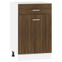 Armario bajo de cocina madera ingeniería marrón roble de vidaXL, Armarios de cocina - Ref: Foro24-815575, Precio: 59,62 €, De...