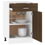 Armario bajo de cocina madera ingeniería marrón roble de vidaXL, Armarios de cocina - Ref: Foro24-815575, Precio: 59,62 €, De...