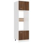Armario de microondas contrachapada marrón roble 60x57x207 cm de vidaXL, Armarios de cocina - Ref: Foro24-815605, Precio: 196...