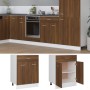 Armario bajo de cocina madera ingeniería marrón roble de vidaXL, Armarios de cocina - Ref: Foro24-815578, Precio: 80,37 €, De...