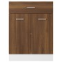 Armario bajo de cocina madera ingeniería marrón roble de vidaXL, Armarios de cocina - Ref: Foro24-815578, Precio: 80,37 €, De...