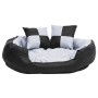 Cojín para perro reversible y lavable gris y negro 85x70x20 cm de vidaXL, Camas para perros - Ref: Foro24-171208, Precio: 55,...