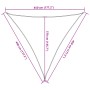 Toldo de vela triangular HDPE naranja 160 g/m² 4,5x4,5x4,5 m en Sombrillas | Comprar online en Foru.es