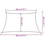 Toldo de vela trapecio HDPE naranja160 g/m² 3/4x2 m en Sombrillas | Comprar online en Foru.es