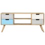 Mueble para TV de madera maciza de mango 110x35x48 cm de vidaXL, Muebles TV - Ref: Foro24-286483, Precio: 118,35 €, Descuento: %