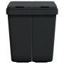 Cubo de basura doble gris antracita 2x25 L de vidaXL, Cubos de la basura y papeleras - Ref: Foro24-154982, Precio: 64,71 €, D...