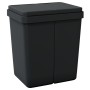 Cubo de basura doble gris antracita 2x25 L de vidaXL, Cubos de la basura y papeleras - Ref: Foro24-154982, Precio: 64,71 €, D...