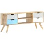 Mueble para TV de madera maciza de mango 110x35x48 cm de vidaXL, Muebles TV - Ref: Foro24-286483, Precio: 118,35 €, Descuento: %