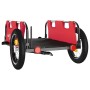 Remolque para bicicletas hierro y tela Oxford rojo de vidaXL, Remolques para bicicletas - Ref: Foro24-94160, Precio: 77,74 €,...