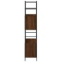 Estantería hierro madera ingeniería marrón roble 80x30x145,5 cm de vidaXL, Librerías y estanterías - Ref: Foro24-832802, Prec...