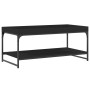 Mesa de centro madera de ingeniería negro 100x49x45 cm de vidaXL, Mesas de centro - Ref: Foro24-832803, Precio: 46,42 €, Desc...