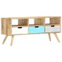 Mueble para TV de madera maciza de mango 110x35x48 cm de vidaXL, Muebles TV - Ref: Foro24-286484, Precio: 148,24 €, Descuento: %