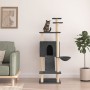Rascador para gatos con postes de sisal gris oscuro 153 cm de vidaXL, Mobiliario para gatos - Ref: Foro24-171752, Precio: 57,...