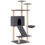 Rascador para gatos con postes de sisal gris oscuro 153 cm de vidaXL, Mobiliario para gatos - Ref: Foro24-171752, Precio: 57,...