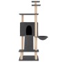 Rascador para gatos con postes de sisal gris oscuro 153 cm de vidaXL, Mobiliario para gatos - Ref: Foro24-171752, Precio: 57,...