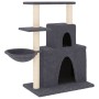 Rascador para gatos con postes de sisal gris oscuro 83 cm de vidaXL, Mobiliario para gatos - Ref: Foro24-171767, Precio: 48,4...