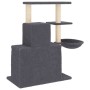 Rascador para gatos con postes de sisal gris oscuro 83 cm de vidaXL, Mobiliario para gatos - Ref: Foro24-171767, Precio: 48,4...