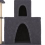 Rascador para gatos con postes de sisal gris oscuro 83 cm de vidaXL, Mobiliario para gatos - Ref: Foro24-171767, Precio: 48,4...