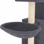 Rascador para gatos con postes de sisal gris oscuro 83 cm de vidaXL, Mobiliario para gatos - Ref: Foro24-171767, Precio: 48,4...