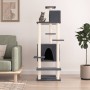 Rascador para gatos con postes de sisal gris oscuro 154 cm de vidaXL, Mobiliario para gatos - Ref: Foro24-171773, Precio: 64,...