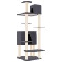Rascador para gatos con postes de sisal gris oscuro 154 cm de vidaXL, Mobiliario para gatos - Ref: Foro24-171773, Precio: 64,...