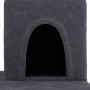 Rascador para gatos con postes de sisal gris oscuro 154 cm de vidaXL, Mobiliario para gatos - Ref: Foro24-171773, Precio: 64,...