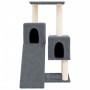 Rascador para gatos con postes de sisal gris oscuro 82 cm de vidaXL, Mobiliario para gatos - Ref: Foro24-171779, Precio: 40,6...