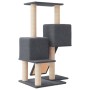 Rascador para gatos con postes de sisal gris oscuro 82 cm de vidaXL, Mobiliario para gatos - Ref: Foro24-171779, Precio: 40,6...
