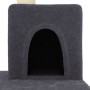 Rascador para gatos con postes de sisal gris oscuro 123 cm de vidaXL, Mobiliario para gatos - Ref: Foro24-171785, Precio: 45,...
