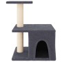 Rascador para gatos con postes de sisal gris oscuro 48 cm de vidaXL, Mobiliario para gatos - Ref: Foro24-171788, Precio: 33,6...