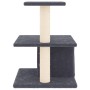 Rascador para gatos con postes de sisal gris oscuro 48 cm de vidaXL, Mobiliario para gatos - Ref: Foro24-171788, Precio: 33,6...