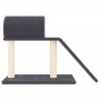 Rascador para gatos con túnel y escalera gris oscuro 55,5 cm de vidaXL, Mobiliario para gatos - Ref: Foro24-171791, Precio: 4...