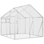 Pajarera de aluminio color plateado 1,79x2x1,85 m de vidaXL, Pies y jaulas para pájaros - Ref: Foro24-3155795, Precio: 380,65...