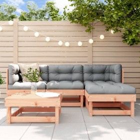 Juego de muebles jardín 5 pzas y cojines madera abeto Douglas de vidaXL, Conjuntos de jardín - Ref: Foro24-3185792, Precio: 4...
