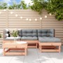 Juego de muebles jardín 5 pzas y cojines madera abeto Douglas de vidaXL, Conjuntos de jardín - Ref: Foro24-3185792, Precio: 4...