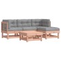 Juego de muebles jardín 5 pzas y cojines madera abeto Douglas de vidaXL, Conjuntos de jardín - Ref: Foro24-3185792, Precio: 4...