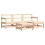 Juego de muebles de jardín 5 piezas y cojines madera maciza de vidaXL, Conjuntos de jardín - Ref: Foro24-3185794, Precio: 348...