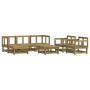 Juego de muebles jardín 7 pzas y cojines madera pino impregnada de vidaXL, Conjuntos de jardín - Ref: Foro24-3185814, Precio:...