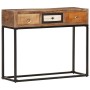 Mesa consola de madera maciza reciclada dorado 90x30x75 cm de vidaXL, Aparadores - Ref: Foro24-286511, Precio: 184,73 €, Desc...