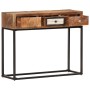 Mesa consola de madera maciza reciclada dorado 90x30x75 cm de vidaXL, Aparadores - Ref: Foro24-286511, Precio: 184,73 €, Desc...