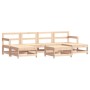 Juego de muebles de jardín 7 piezas y cojines madera maciza de vidaXL, Conjuntos de jardín - Ref: Foro24-3185934, Precio: 477...