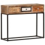 Mesa consola de madera maciza reciclada dorado 90x30x75 cm de vidaXL, Aparadores - Ref: Foro24-286511, Precio: 184,73 €, Desc...