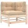 Juego de muebles de jardín 7 piezas y cojines madera maciza de vidaXL, Conjuntos de jardín - Ref: Foro24-3185948, Precio: 554...