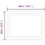 Espejo de baño con LED 80x60 cm en Espejos | Comprar online en Foru.es