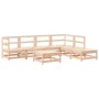 Juego de muebles de jardín 7 piezas y cojines madera maciza de vidaXL, Conjuntos de jardín - Ref: Foro24-3185962, Precio: 506...