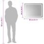 Espejo de baño con LED 80x60 cm en Espejos | Comprar online en Foru.es