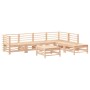 Juego de muebles de jardín 7 piezas y cojines madera maciza de vidaXL, Conjuntos de jardín - Ref: Foro24-3185976, Precio: 577...