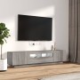 Set muebles TV con LEDs 2 pzas madera contrachapada gris Sonoma en Muebles TV | Comprar online en Foru.es