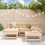 Juego de muebles de jardín 5 piezas y cojines madera maciza de vidaXL, Conjuntos de jardín - Ref: Foro24-3186039, Precio: 390...